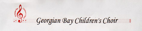 LETTER FROM GEORGIAN  BAY CHILDREN’S CHOIR