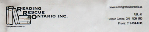 LETTER FROM READING RESCUE ONTARIO INC.